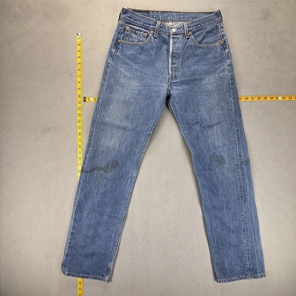 VTG Levis 501 Jeans Mens Blue Valencia Made‎ in USA Fits 29x30